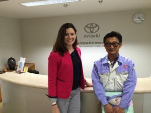 Me with the Kyushu TPS Promotion Office director