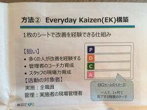 Example of Everyday Kaizen (courtesy of the KPO)