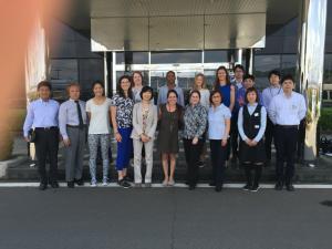 Our Lean study tour group at Ogrua Metal. Mrs. Ogura is in the front row, third from the right. My co-leader Ms. Kawanami, another inspirational Japanese businesswoman, is in the front row, fifth from the left.