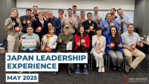 Group of international leaders participating in the Japan Leadership Experience program led by Katie Anderson