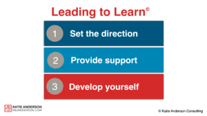 Leading to Learn - direction - provide support - develop yourself