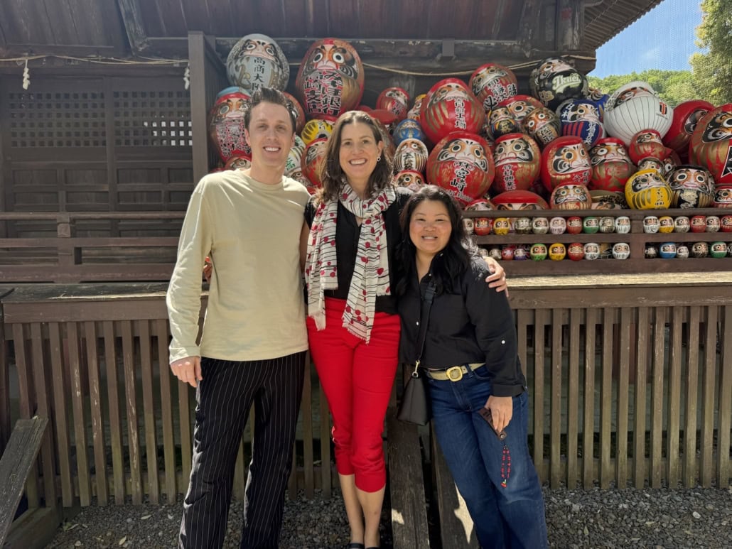 Participants practicing Zen reflection at Daruma Temple during the Japan Leadership Experience.